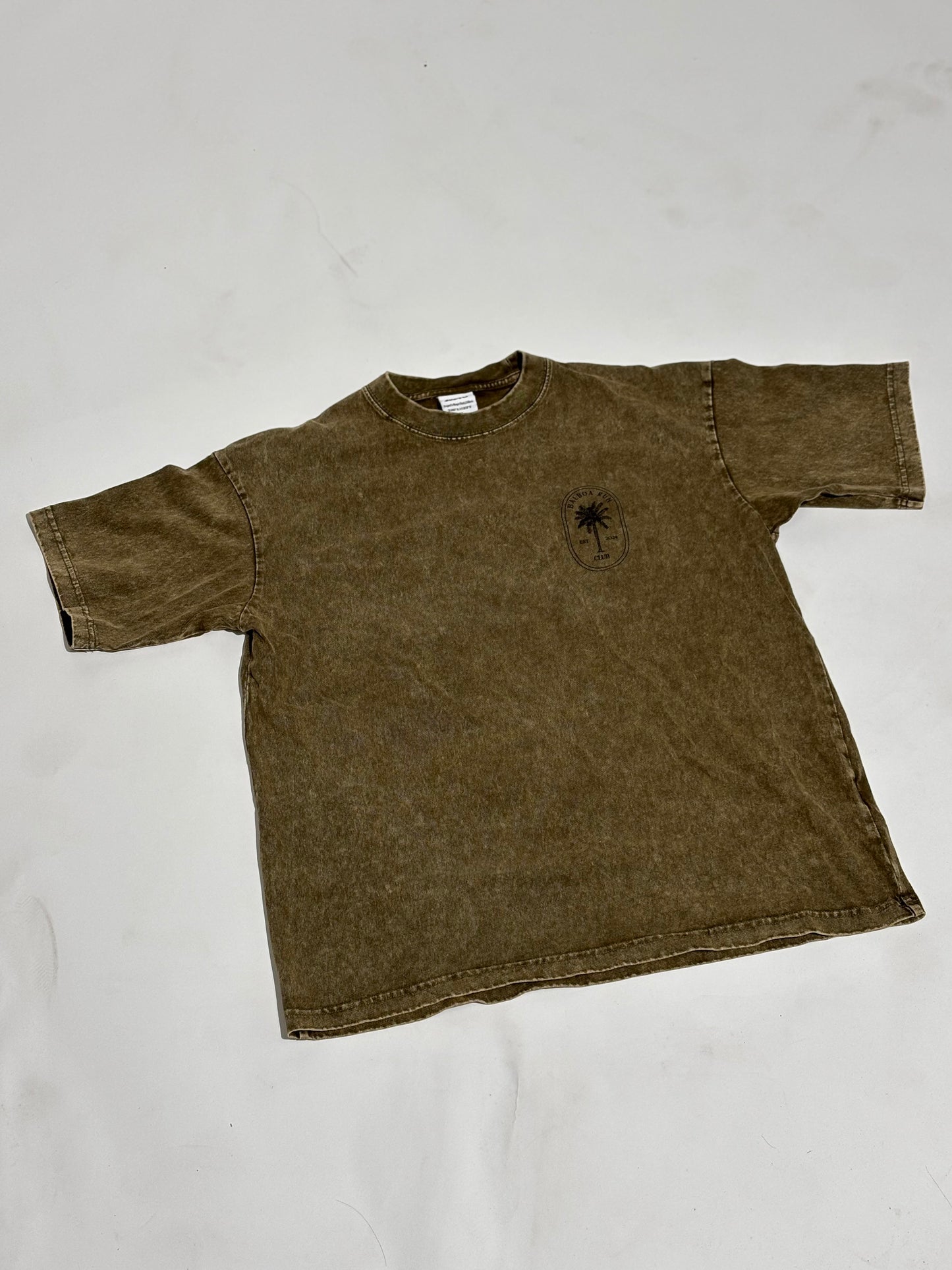 Balboa Vintage Wash Tee (Olive Green, UNISEX)